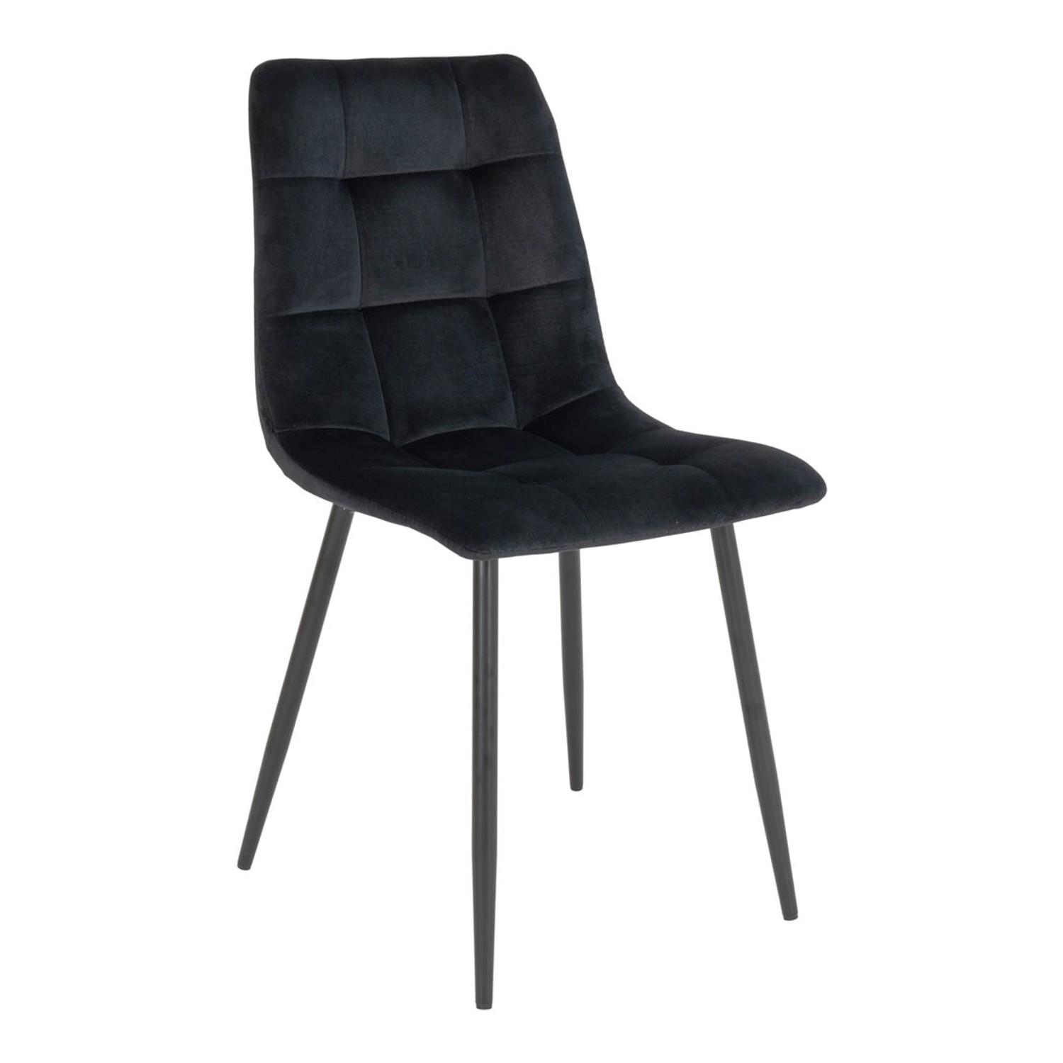 ebuy24 Middelfart Esszimmerstuhl Velour Schwarz Schwarz günstig online kaufen