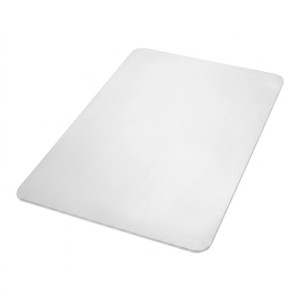 Transparente PVC Bodenschutzmatte für Bürostühle, 75x120 cm, schützt Laminat & Parkett vor Kratzern.