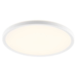 Weiße, runde LED-Deckenleuchte Avola von Brilliant, Durchmesser 29,3 cm.