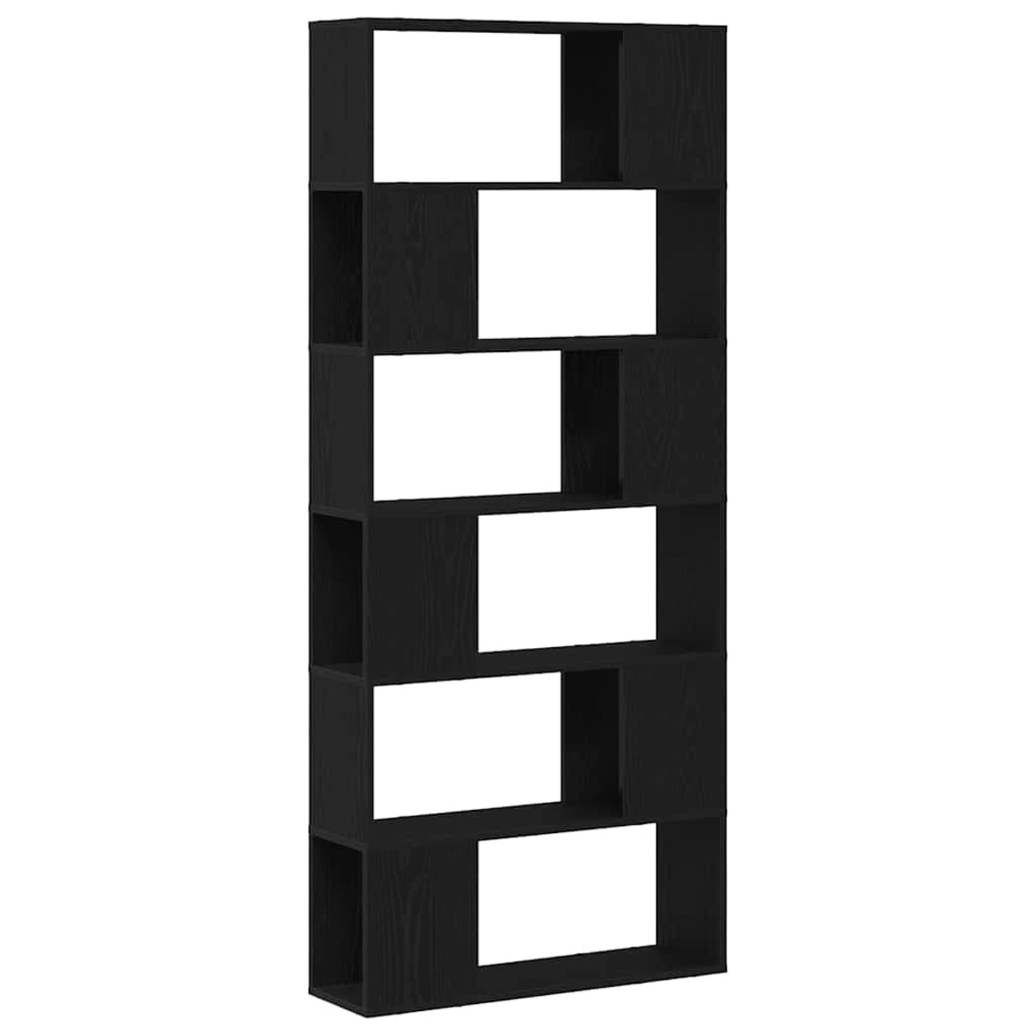 vidaXL TV-Schrank-Set Schwarz 80 x 24 x 186 cm Holzwerkstoff 863154 günstig online kaufen