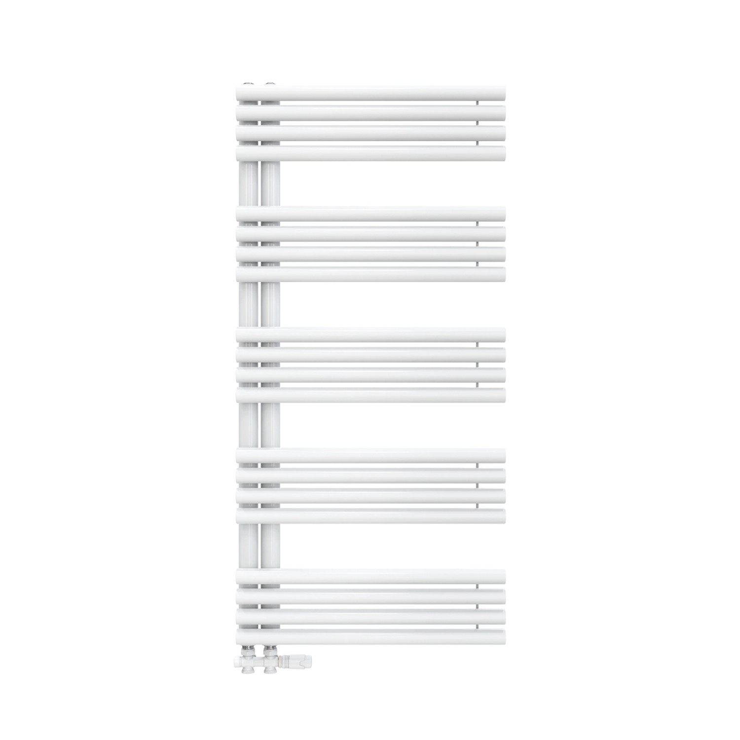 Emke Handtuchheizkörper 126 × 60 cm mit Seitenanschluss Weiß Badheizkörper günstig online kaufen