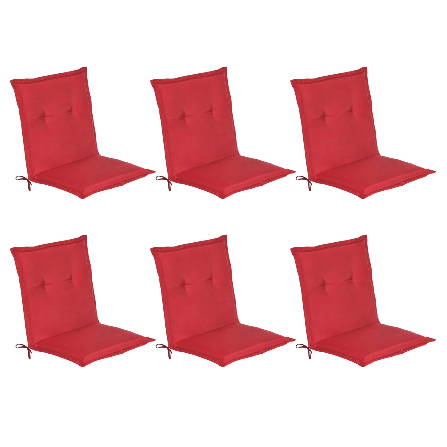 Beautissu Loft NL Niederlehner 100x50x6cm Rot 6tlg