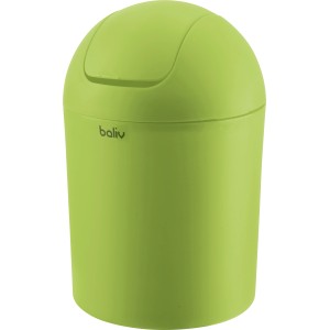 Grüner baliv Kosmetikeimer 1,25 l mit Schwingdeckel für Bad & WC.