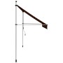 Orange-braune vidaXL Markise, handbetrieben, 300 cm breit. Ideal für Terrasse und Balkon.