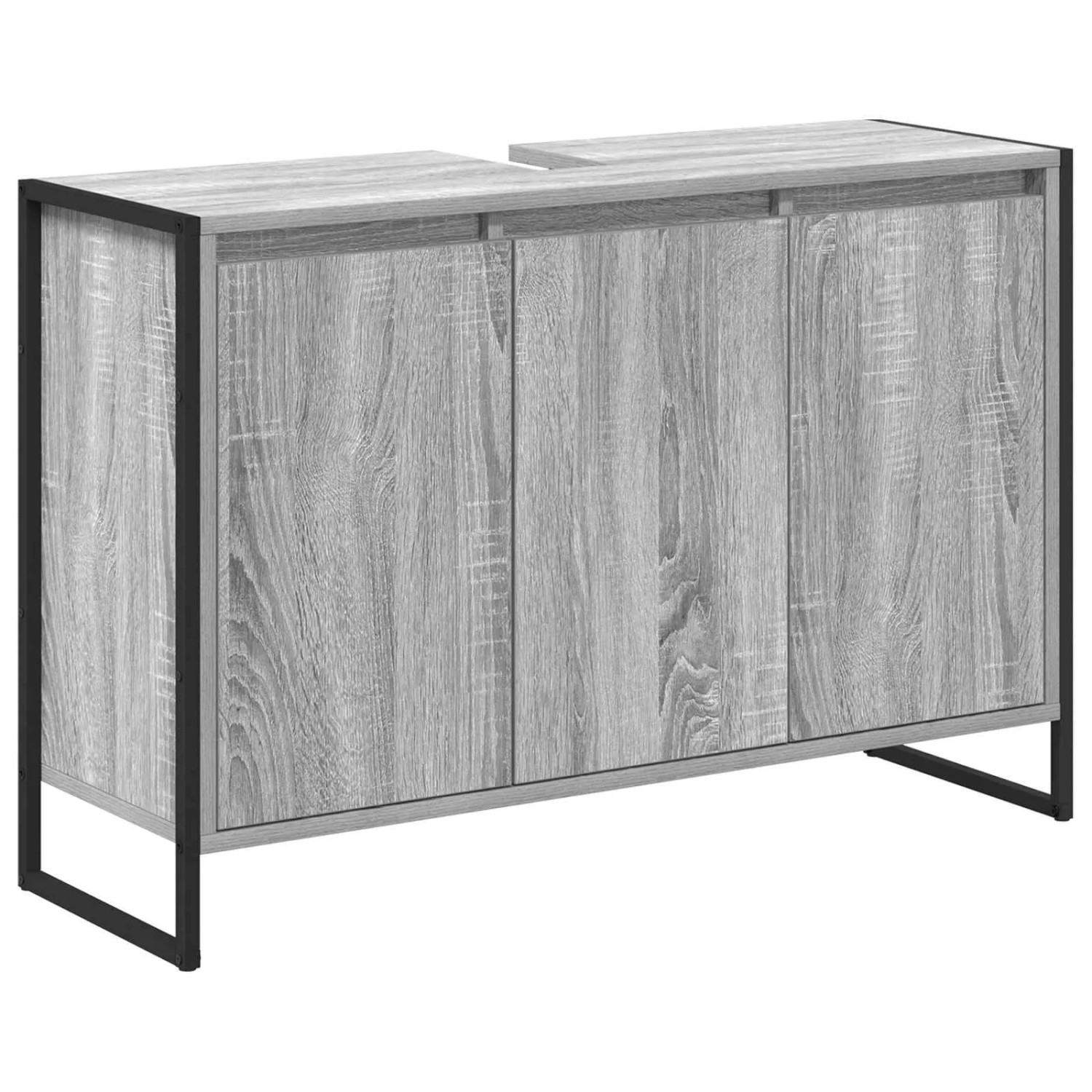 vidaXL Badezimmerschrank Graues Sonoma 90 x 30 x 60 cm Holzwerkstoff 886483 günstig online kaufen