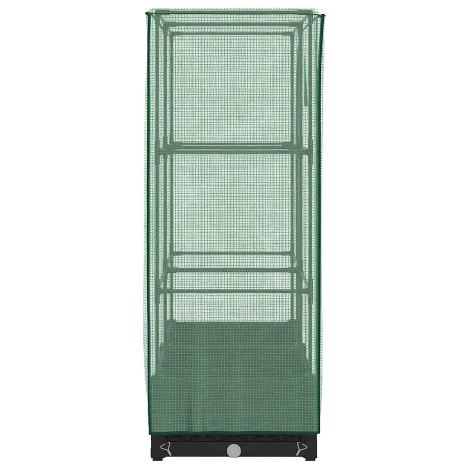 vidaXL Hochbeet mit Gewächshaus-Aufsatz, Rattan-Optik, 80x40x123 cm.