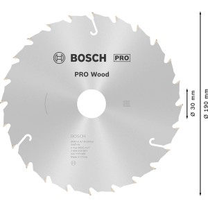 Bosch Kreissägeblatt Pro Speedline, 190 mm Durchmesser, für Holz.