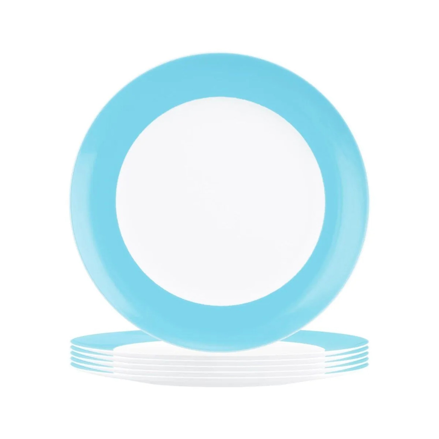Seltmann Weiden Liberty Pure Colors Frühstücksteller 22,5 cm 6er Set Lagoon Blue