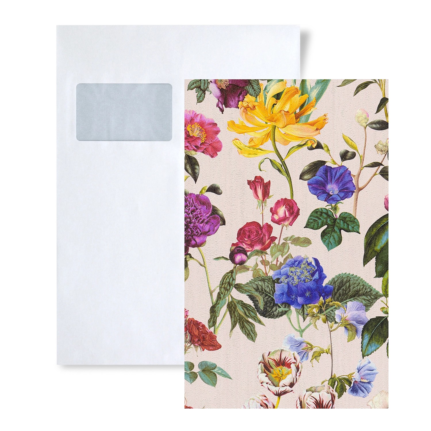 PROFHOME 1 MUSTERSTÜCK S-373363-GU DIN A4 MUSTER der Blumen Tapete günstig online kaufen