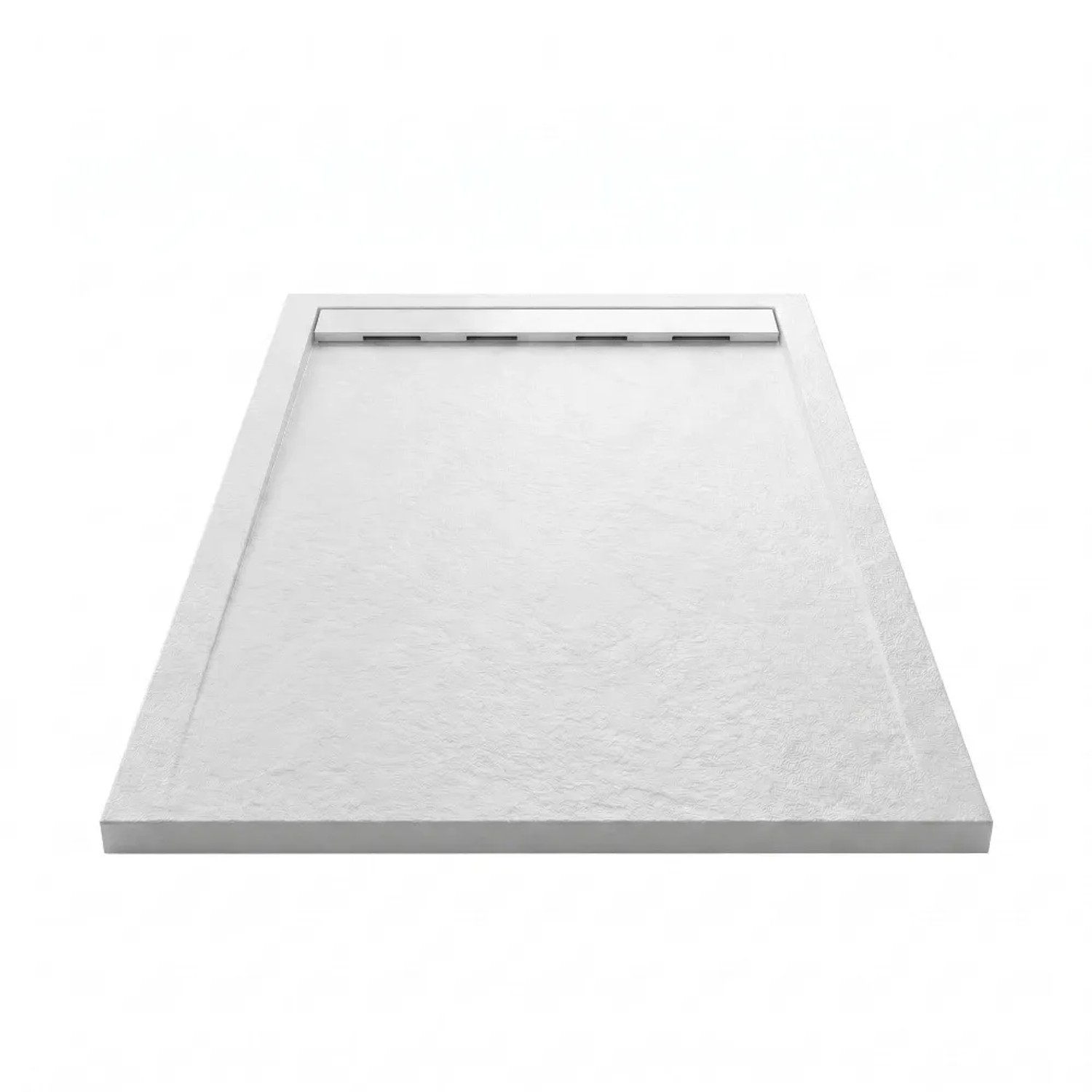 Mirlo Mineralguss Duschwanne Extra Flach Ribera  Weiß 80x120cm