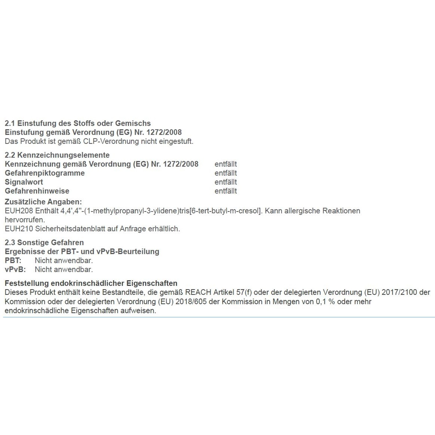 Sicherheitsdatenblatt für Fackelmann Accessoires-Kleber mit Hinweisen zur sicheren Verwendung.