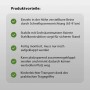 Produktvorteile des TRUTZHOLM Arbeitsbocks: Höhenverstellbare Beine, stabile Stahlkonstruktion, platzsparend klappbar, leichter Transport.