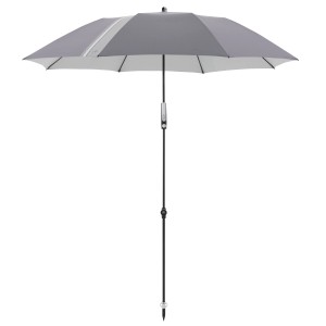 Doppler Marktschirm Expert, Ø 156 cm, anthrazit, mit Knickfunktion für flexiblen Sonnenschutz.