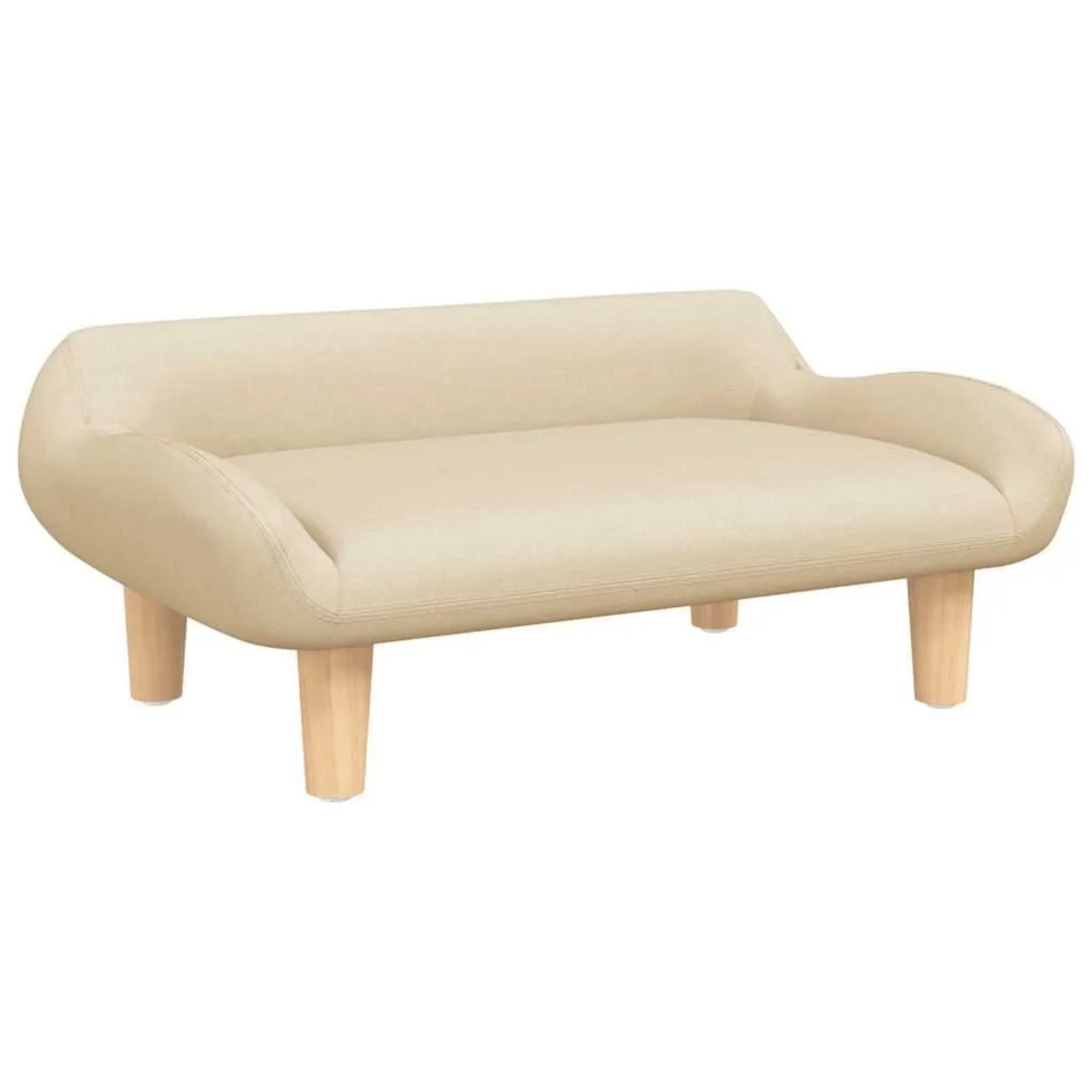 vidaXL Kindersofa Creme 70x40x24 cm Stoff 3196343