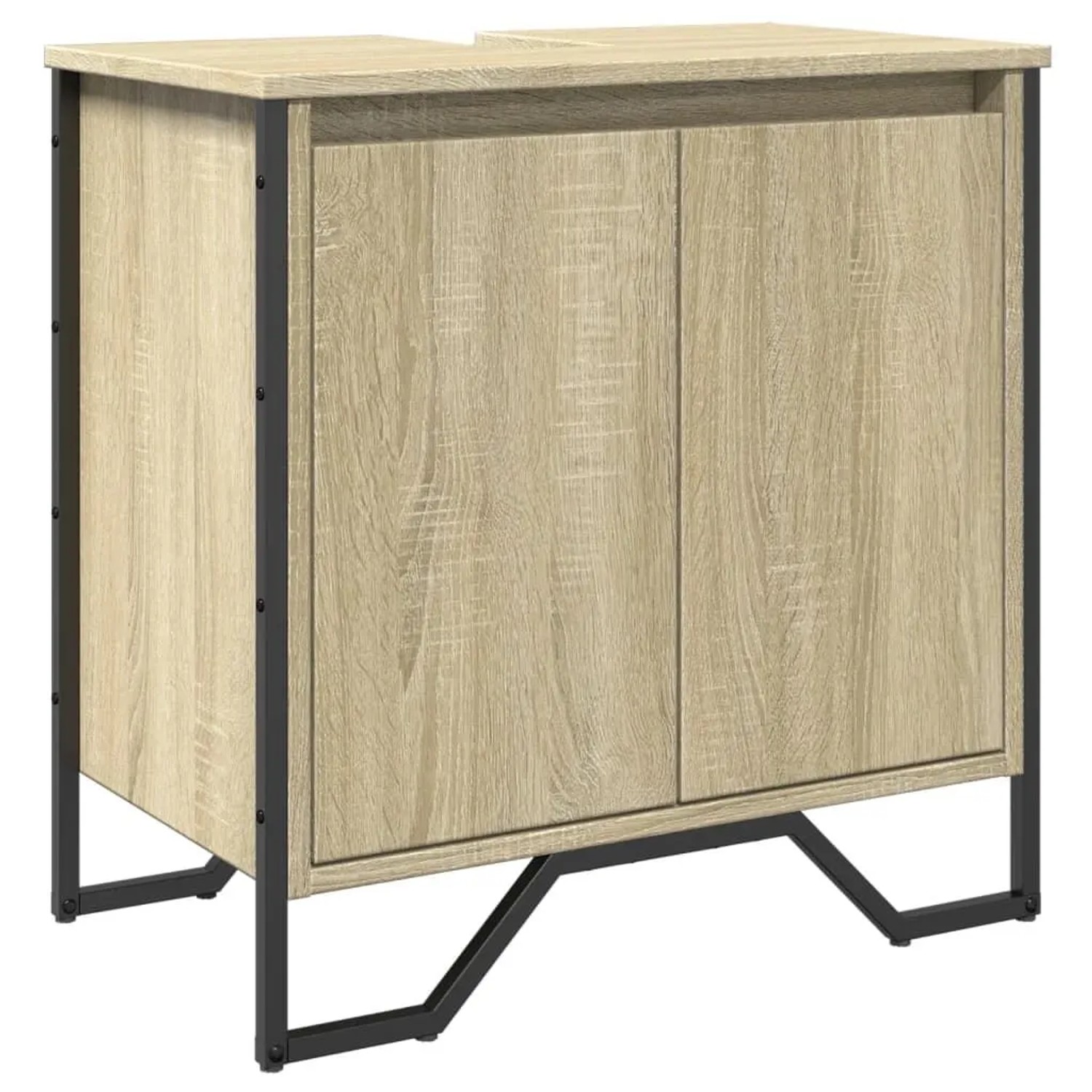 vidaXL Waschbeckenunterschrank Sonoma-Eiche 60x35x60 cm Holzwerkstoff 84865 günstig online kaufen