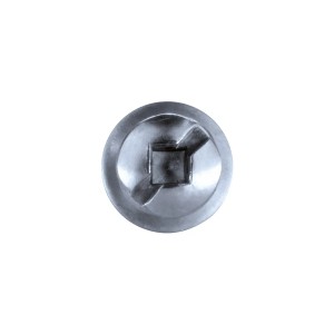 GOEBEL Linsenblechschraube Edelstahl 4,8x16 mm mit Dichtscheibe. Silberner Linsenkopf, Innenvierkant.