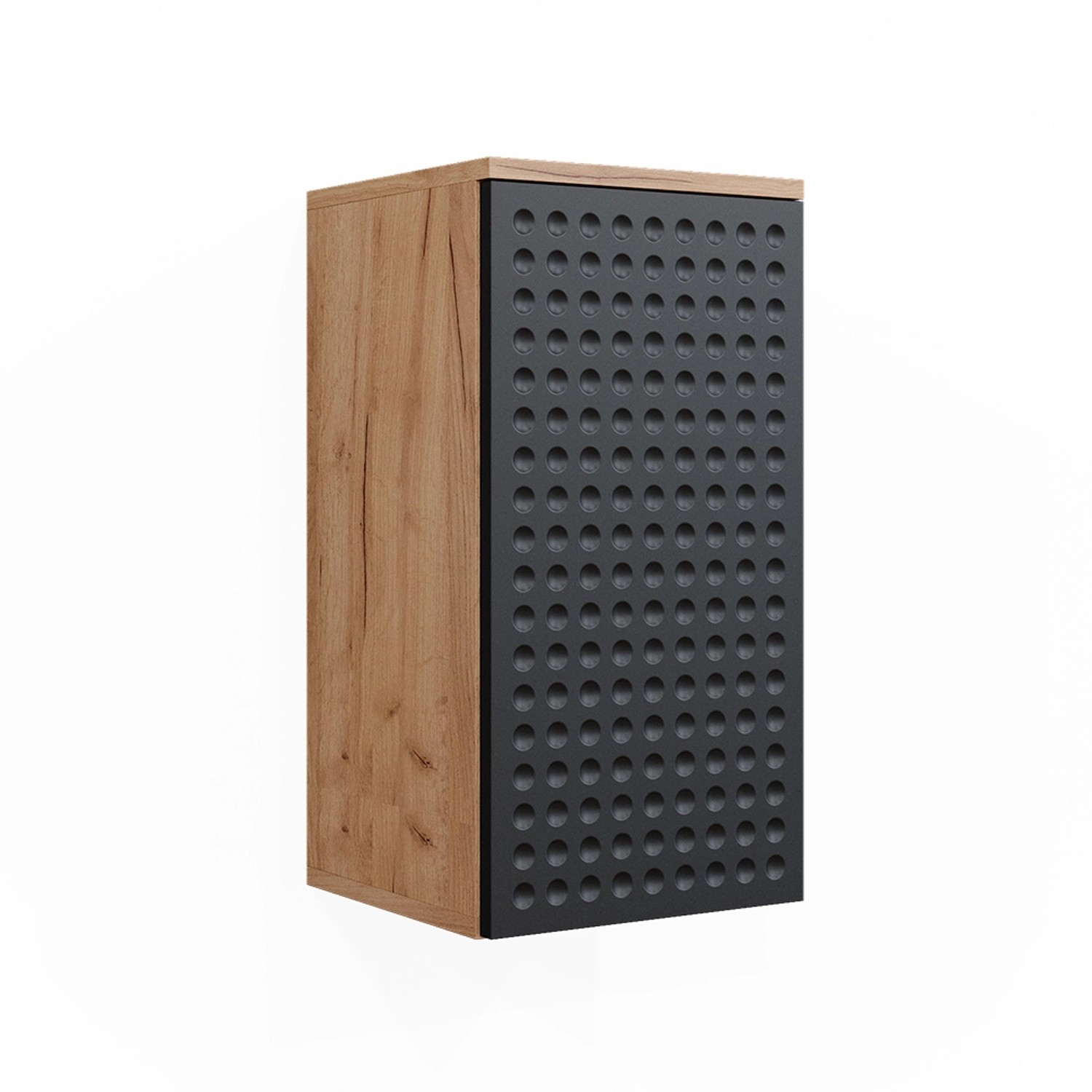 Vicco Badschrank Irma Goldkraft Eiche/Anthrazit 30 x 59 cm 2 Fächer Badezimmer Opt 2