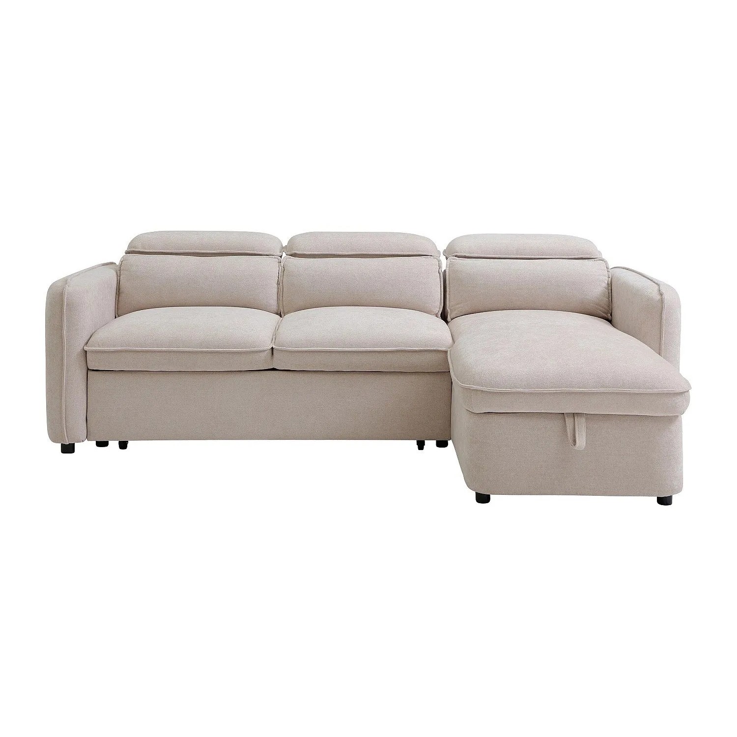 Vente-unique Schlafsofa Manuko Beige 235 cm