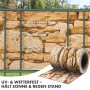 KARAT PVC Sichtschutzstreifen in Steinoptik für Gartenzaun, blickdicht und wetterfest.