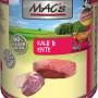 Mac's Hunde-Nassfutter Kalb & Ente, getreidefrei, hoher Fleischanteil im 800g Napf.