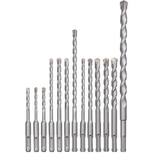 Einhell SDS-Plus Bohrer-Set, 12-teilig, für Bohrhämmer, verschiedene Größen.