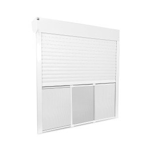 Avosdim Fliegengitter für Rollladen, teleskopierbar, ohne Bohren, weiß. Insektenschutz für Fenster.