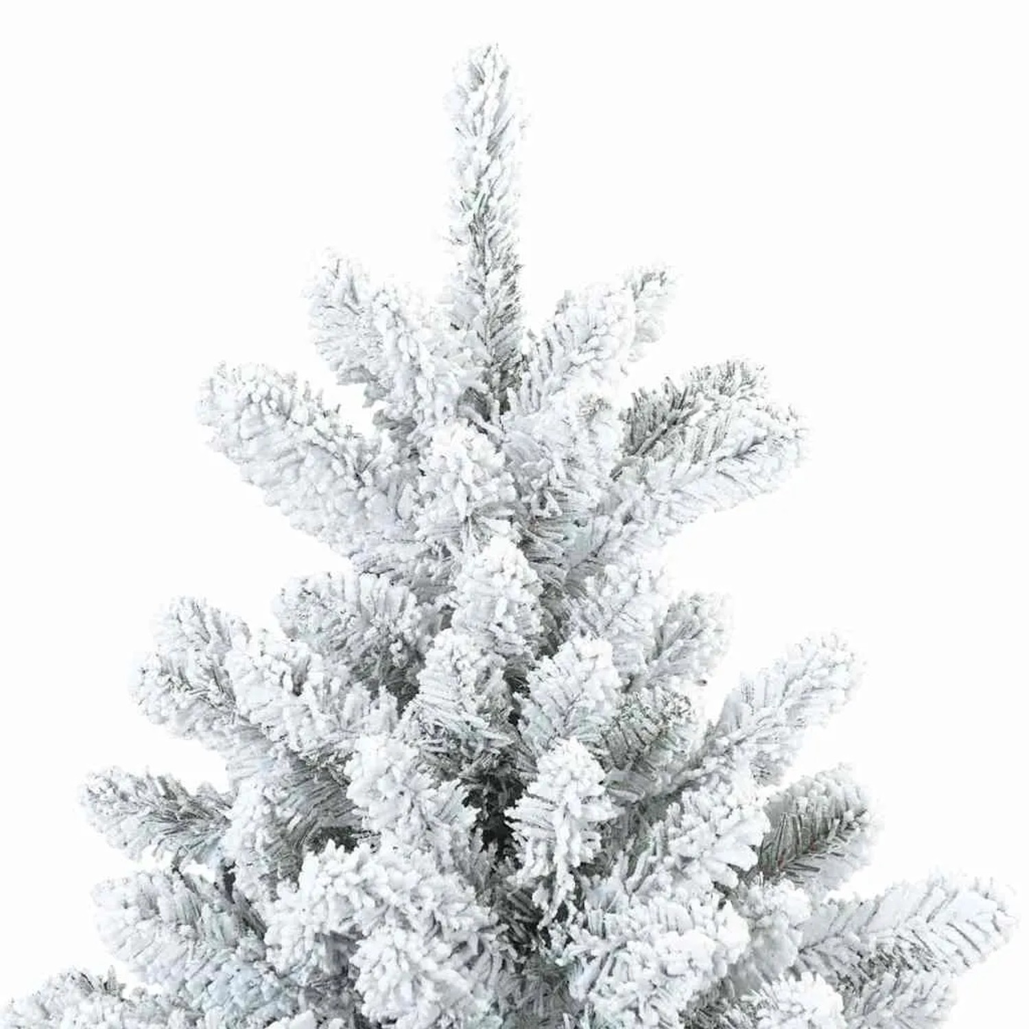 vidaXL Künstlicher Scharnier-Weihnachtsbaum Shneebedeckt Weiß 240 cm 42019330