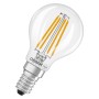Osram LED-Leuchtmittel E14 Tropfenform, 3,4W, neutralweiß, klare Glasoptik.