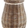 Kobolo Wäschekorb Rattankorb Aufbewahrungskorb Rattan Kubu Grey