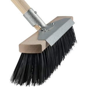 LUX Besen Elasdra mit Stiel, 140 cm, für grobe Reinigungsarbeiten im Außenbereich.