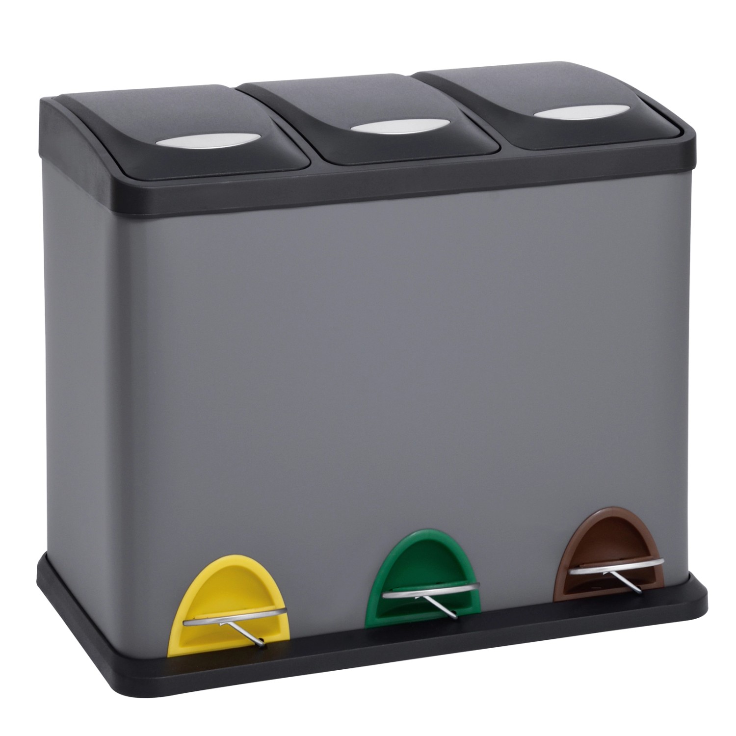 Svita TC3X8 24 L Treteimer Abfalleimer Mülleimer Pulverbeschichteter Stahl günstig online kaufen