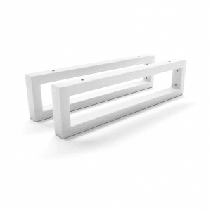 HEVVA Waschtischhalterung RHEIN 10 cm Hoch 40 cm Tief 2er Set Weiß