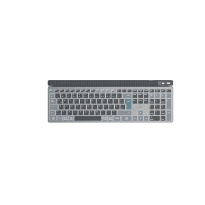 Kabellose Hama Multi-Device-Tastatur WK-750, QWERTZ, beleuchtet, schwarz. Ideal für Computer & Multimedia.
