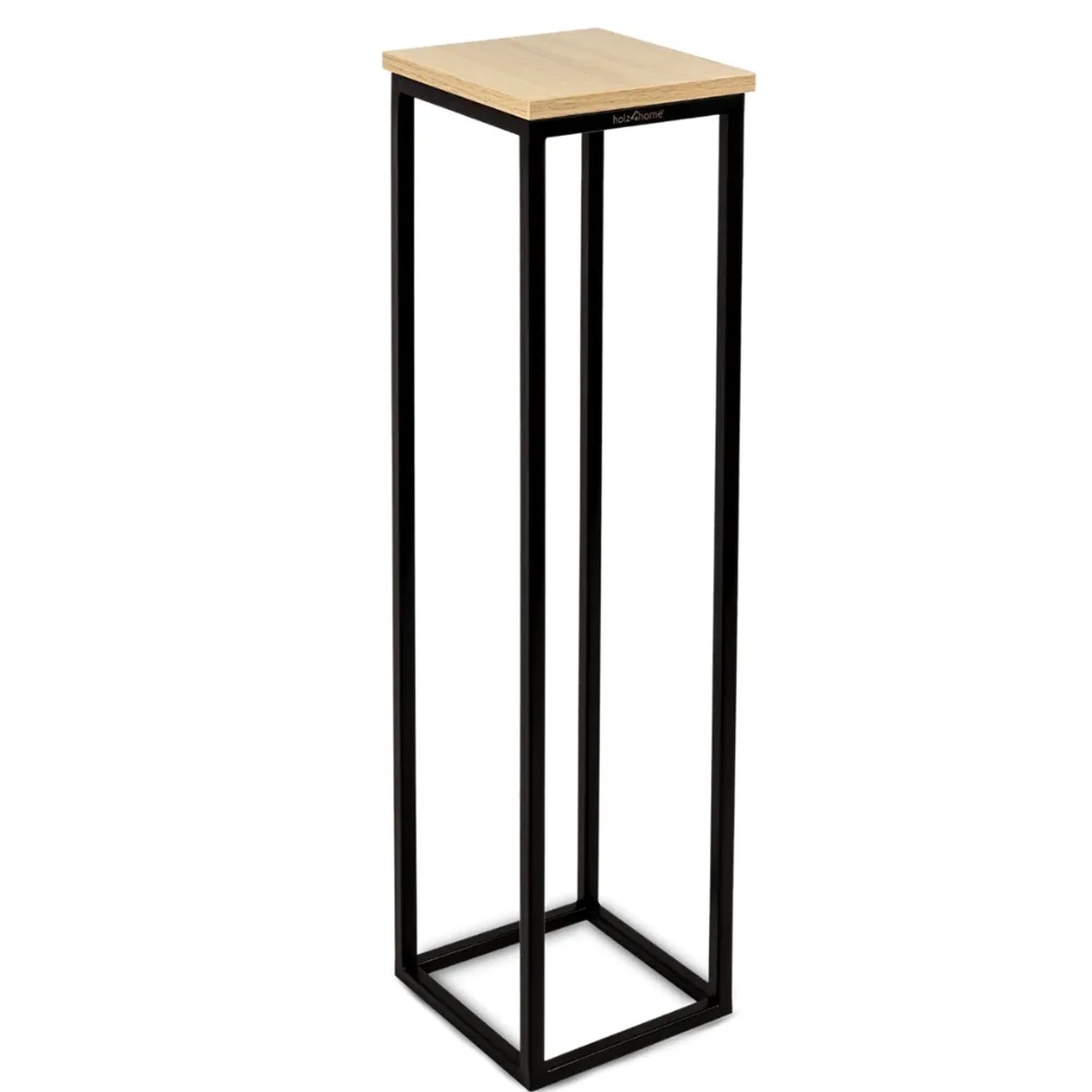 DELUKE Blumenständer Holz LURI 90cm Hoch MDF Metallgestell Dekoständer für Blumen Pflanzenregal Pflanzenständer