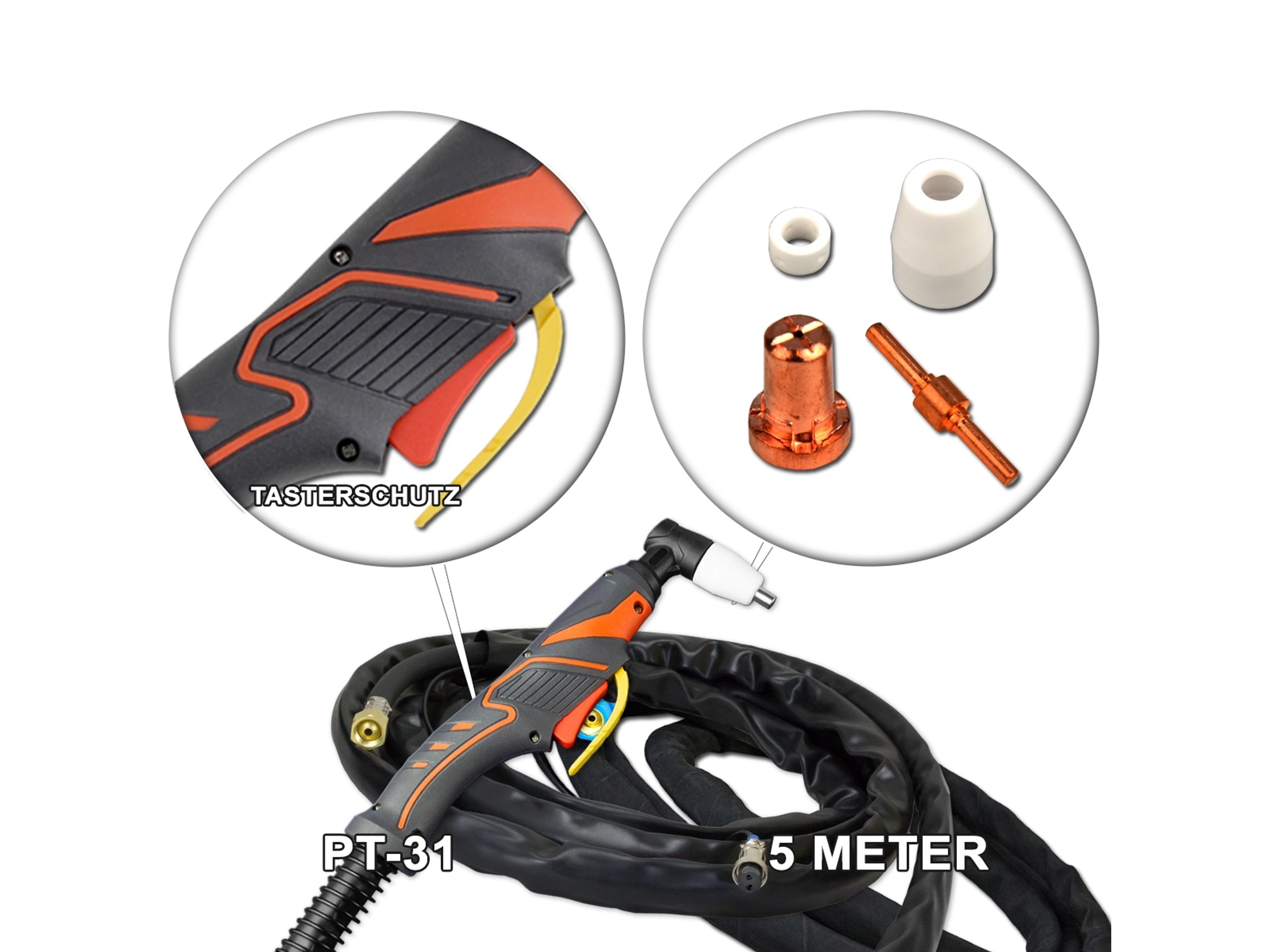 40 Stück Luft-Plasmaschneider Verbrauchsmaterialien Kit PT