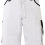 Hans Schäfer Arbeitshose Short Athos, weiß/schwarz, Gr. 50. Kurze, weiße Arbeitshose mit Taschen.