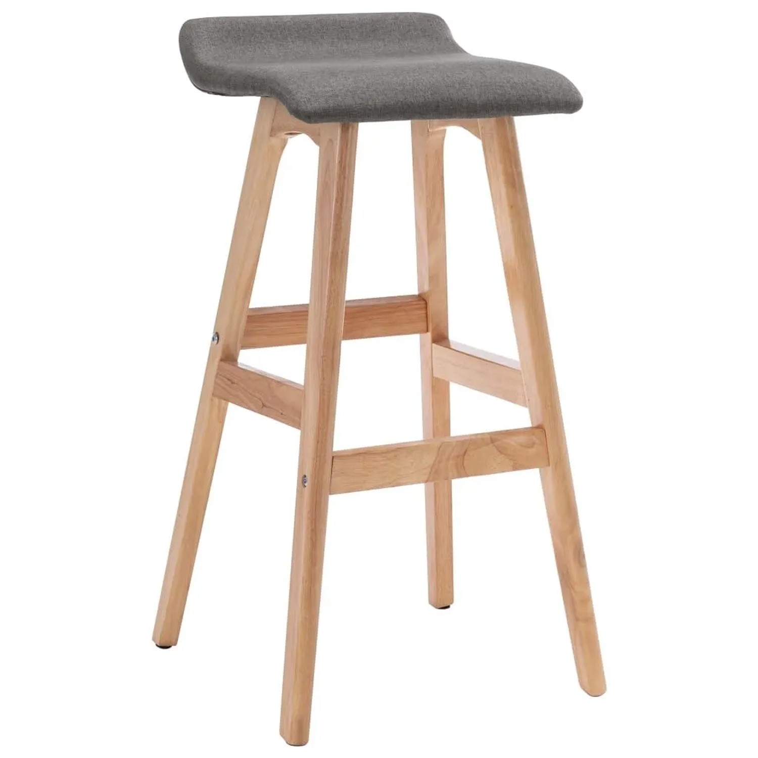 vidaXL Barhocker Dunkelgrau Stoff 249574