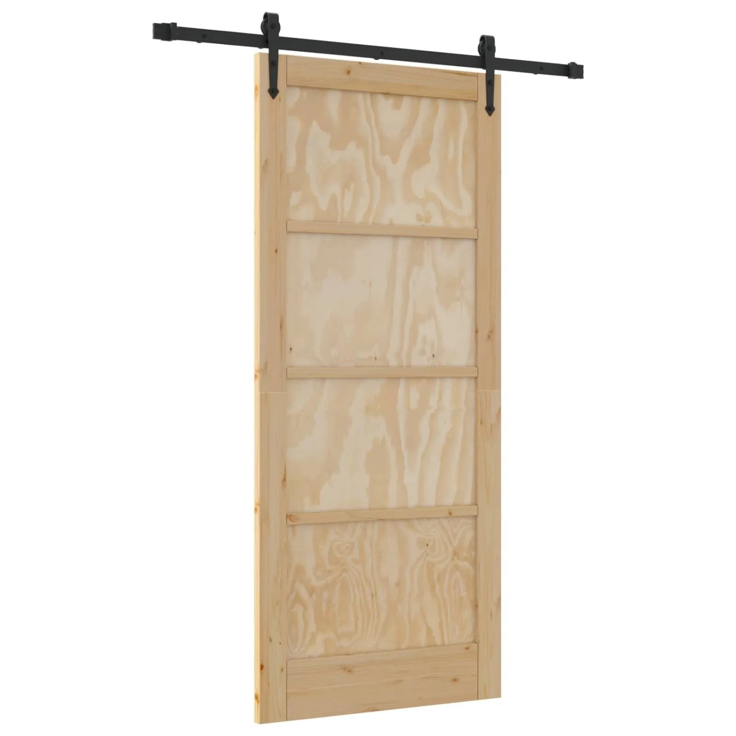 vidaXL Schiebetür ORKDAL Natur 86 x 198,5 cm Massives Kiefernholz 3445600