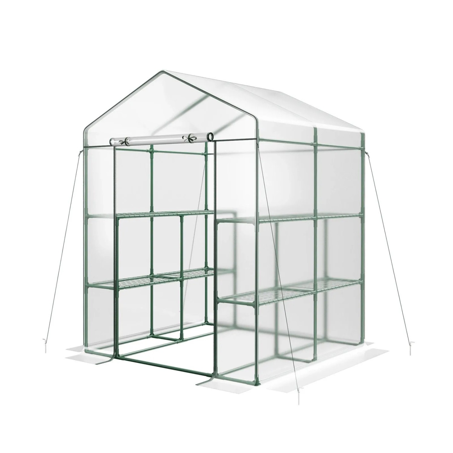 Costway Gewächshaus mit 8 Regalen Pflanzen 139 x 144 x 195 cm günstig online kaufen