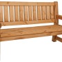 Braune Garden Pleasure Gartenbank Allgäu, 3-Sitzer aus FSC®-zertifiziertem Holz.