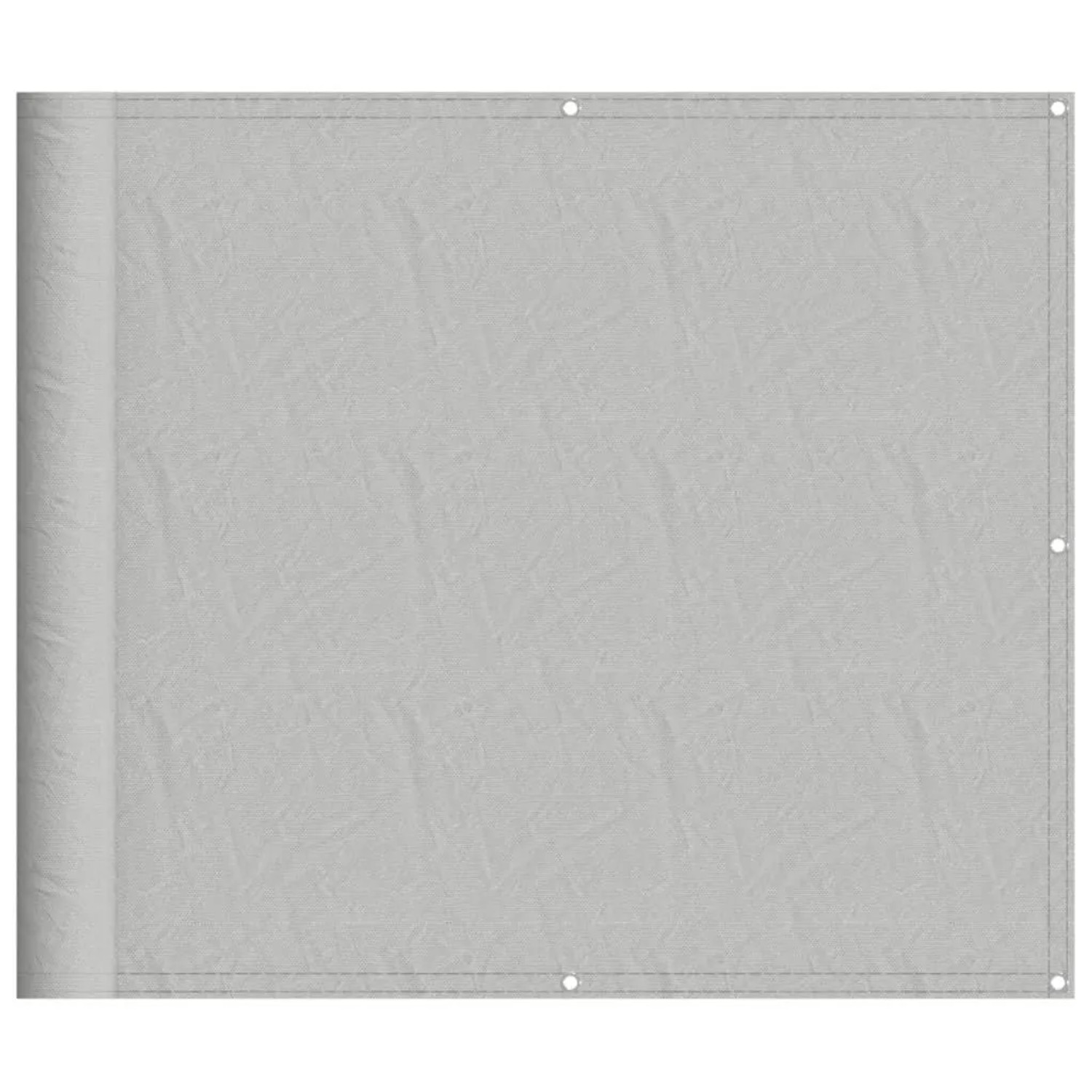 vidaXL Balkon-Sichtschutz Hellgrau 90x600 cm 100 % Polyester-Oxford 4000010 günstig online kaufen