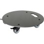 Schwarzer Wagner Design Pflanzenroller GH 0630 mit Rollen und Griff, Ø 38 cm.