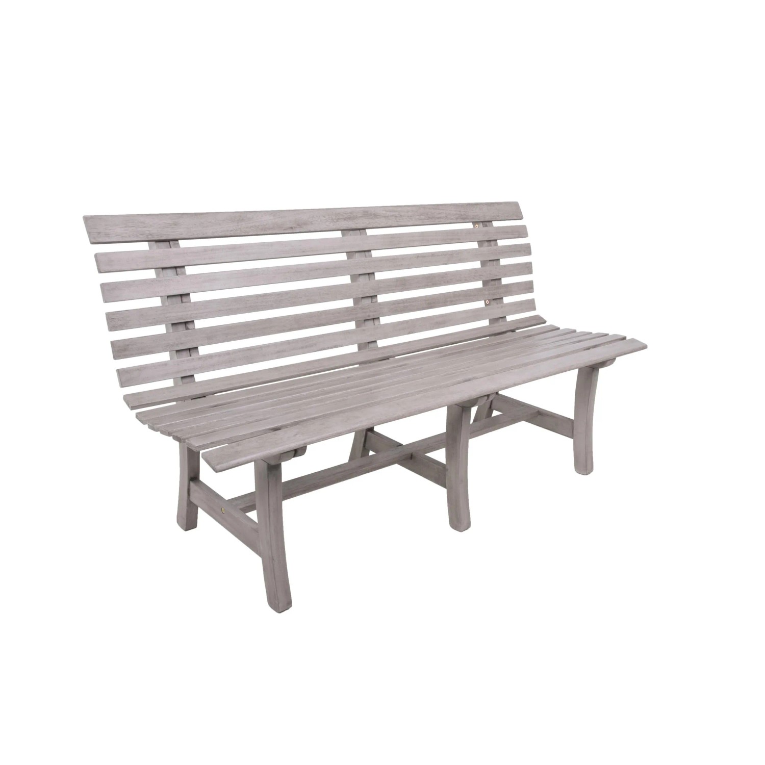 DELUKE Parkbank LUND 150cm Breit Eukalyptus Eukalyptusbraun Gartenbank Wetterfest Terrassenbank Sitzbank Outdoor