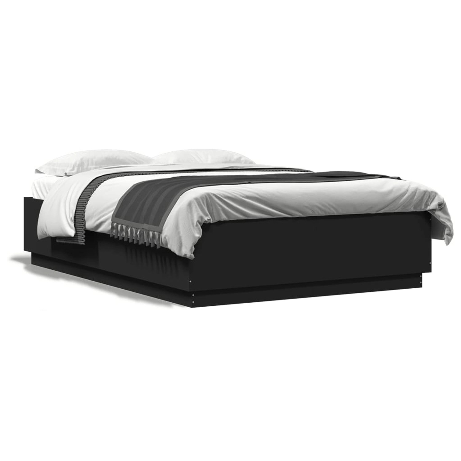 vidaXL Bettgestell Schwarz 120x200 cm Holzwerkstoff 3209710 günstig online kaufen