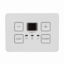 Bedienfeld des Comfee Luftentfeuchters mit LED-Display und Tasten zur Feuchtigkeitsregulierung.