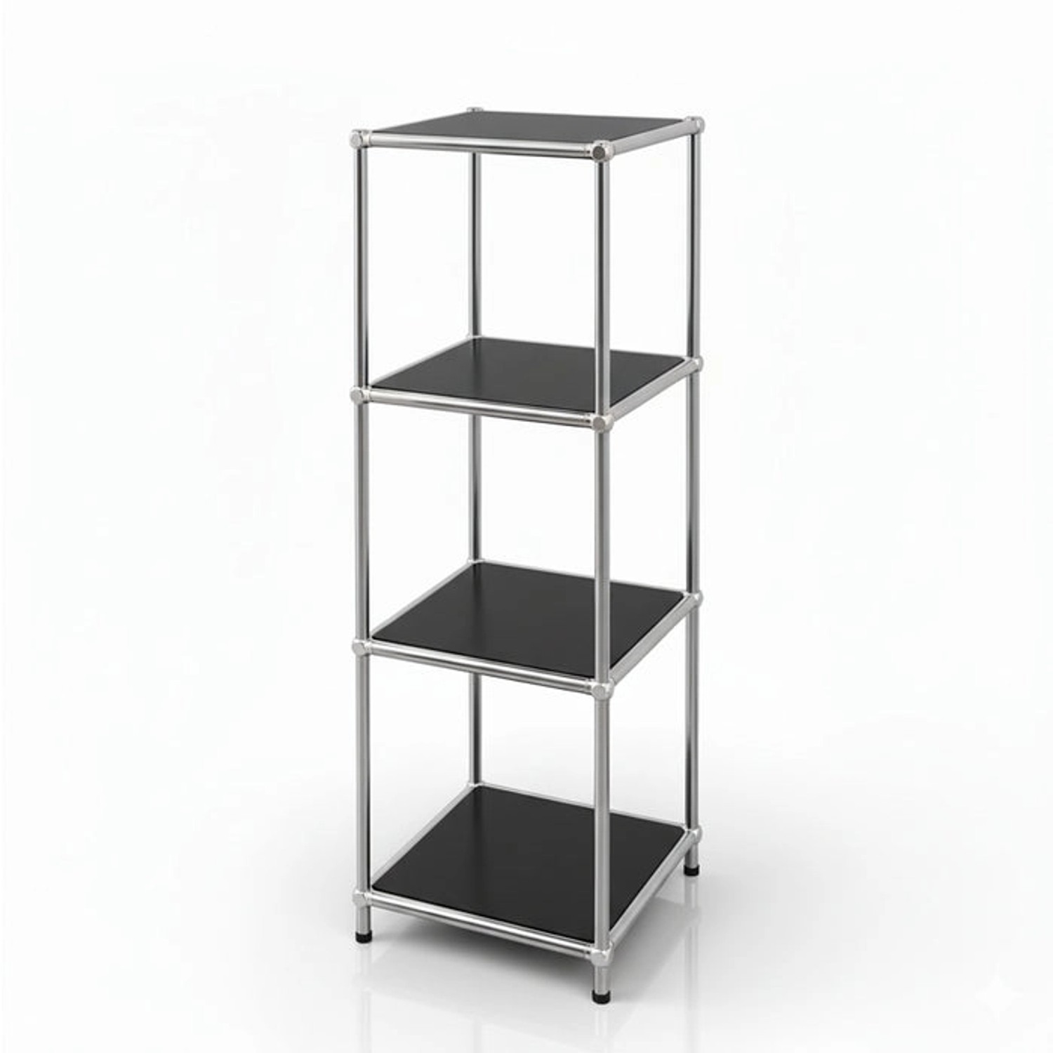 Floordirekt Metallregal Concept Epure MK-005 Verchromt 30 x 30 x 95 cm Schw günstig online kaufen