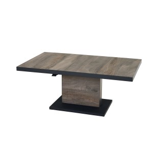 Rechteckiger Siena Garden Gartentisch Talina in Washed Grau mit Keramikplatte und Aluminiumgestell, 85x140 cm.