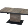 Rechteckiger Siena Garden Gartentisch Talina in Washed Grau mit Keramikplatte und Aluminiumgestell, 85x140 cm.