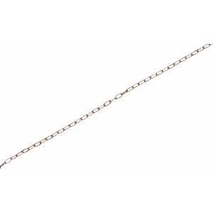 Vernickelte Uhrkette, 1,1 mm stark, als Meterware für Deko-Zwecke.