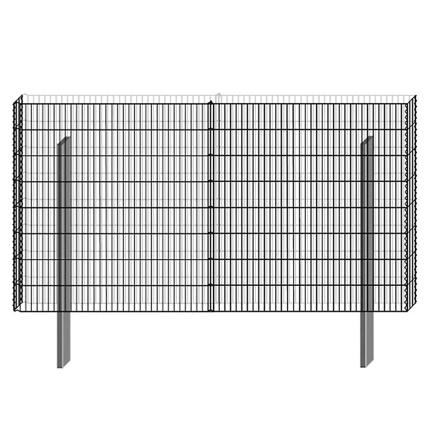 Gabionen-Basisbausatz Limes 90 cm x 227 cm x 12 cm